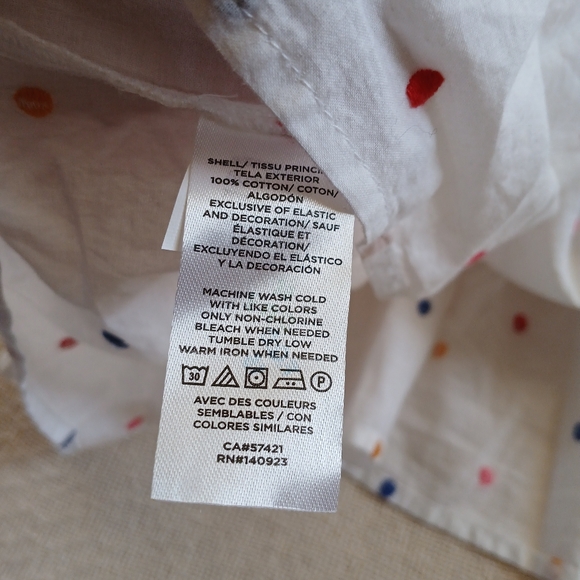 loft ♡ dotted smocked peplum cami tank top - Picture 6 of 8